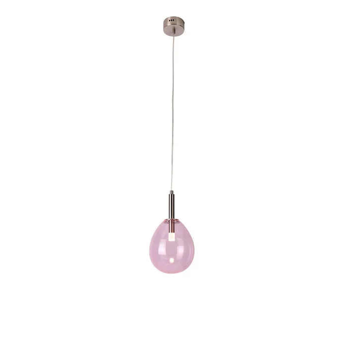 Fialové závěsné LED svítidlo Lukka