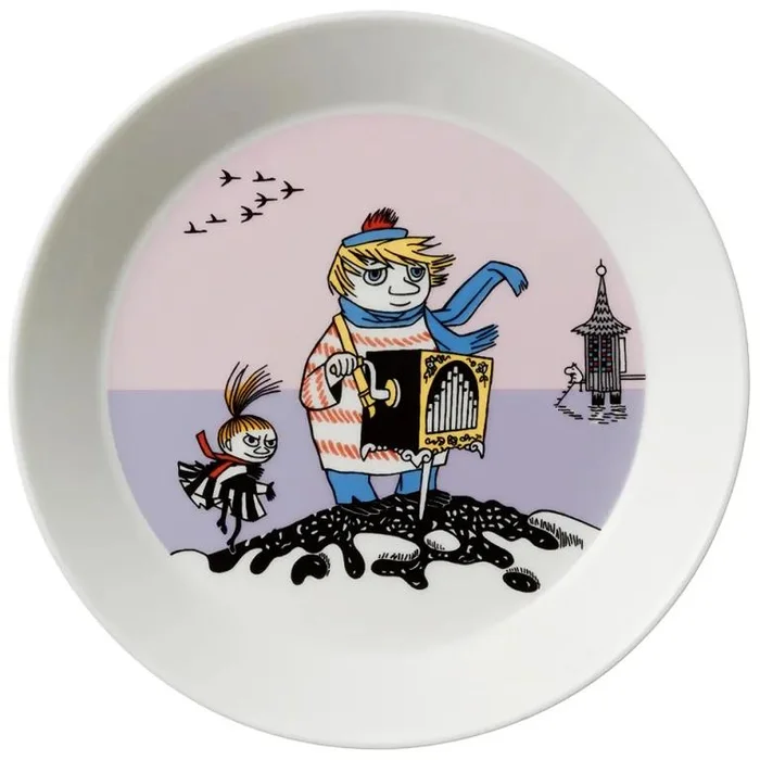 Fialový porcelánový talíř Tooticky 19 cm