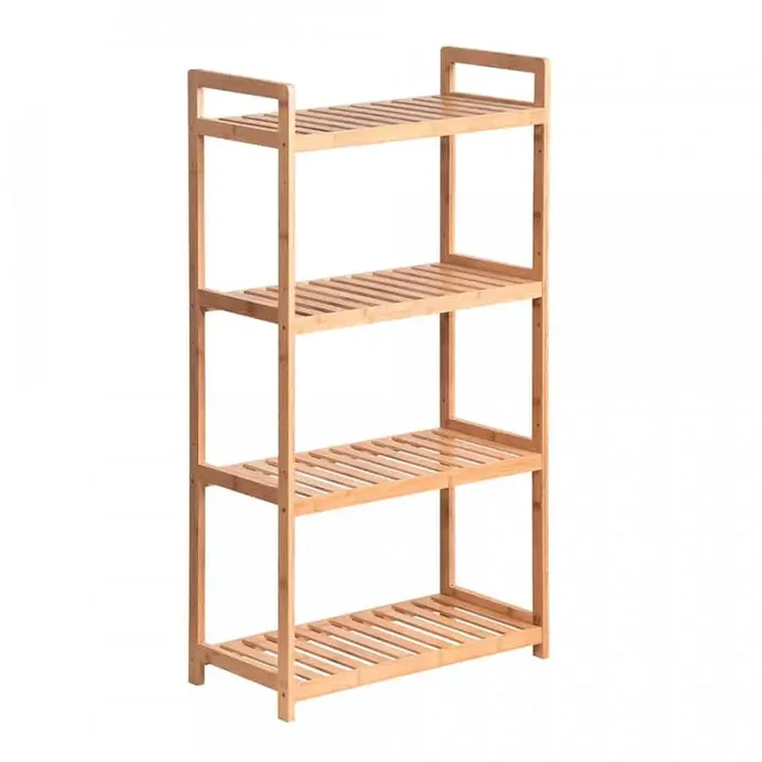 FIORE Typ 2: 4-policový regál z bambusu