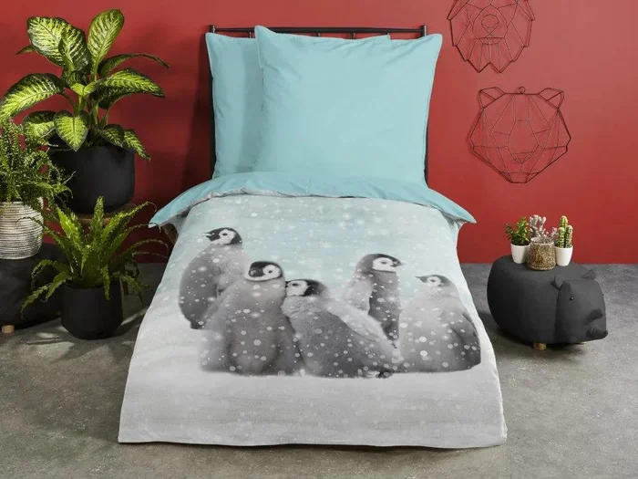Flanelové povlečení Pengu 140x200/70x90 cm