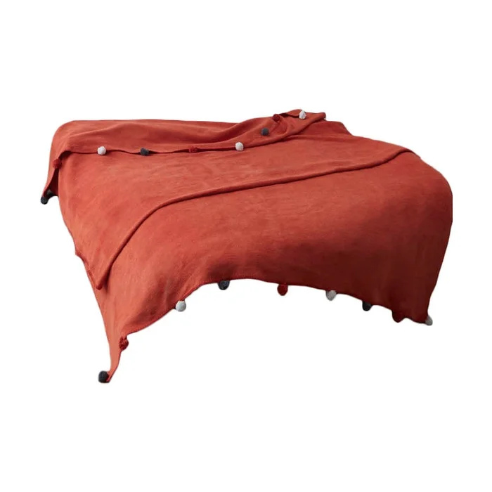 Fleecový přehoz Pom Pom 200x220 cm