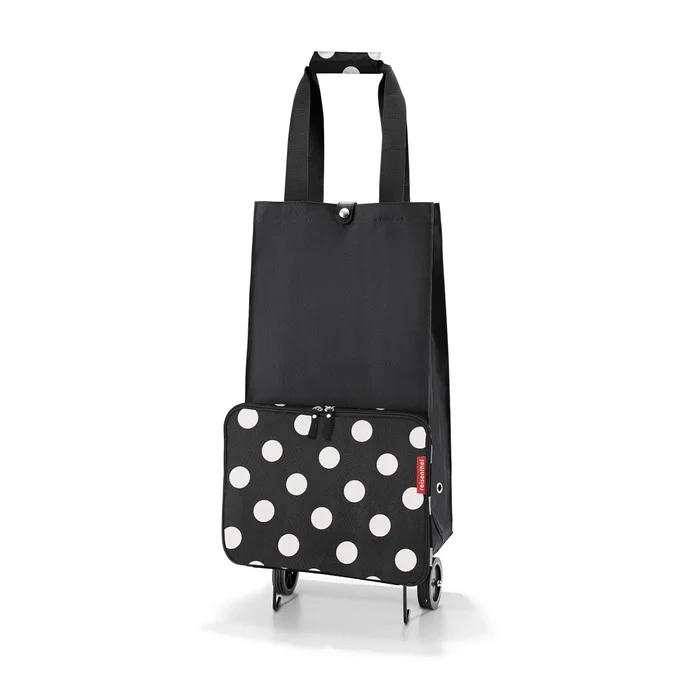 Foldabletrolley Dots White – taška na kolečkách Reisenthel