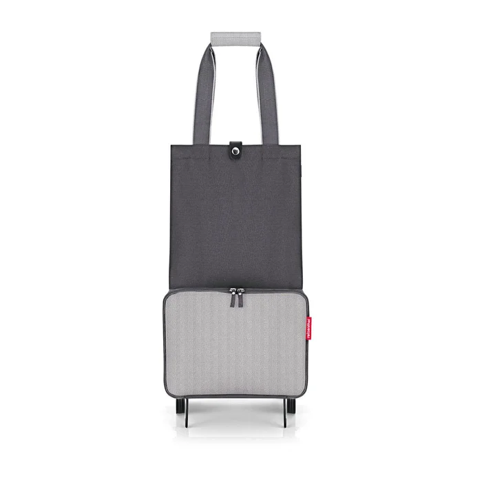Foldabletrolley Reisenthel – skládací taška na nákupy, šedá Herringbone