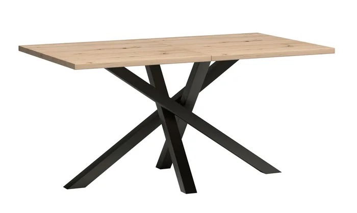 FRAGILIS Rozkládací jídelní stůl 160–260 × 90 cm, dub artisan