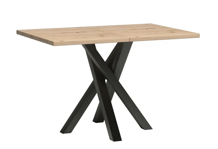 FRAGILIS Rozkládací stůl 120–160×80 cm, dub artisan