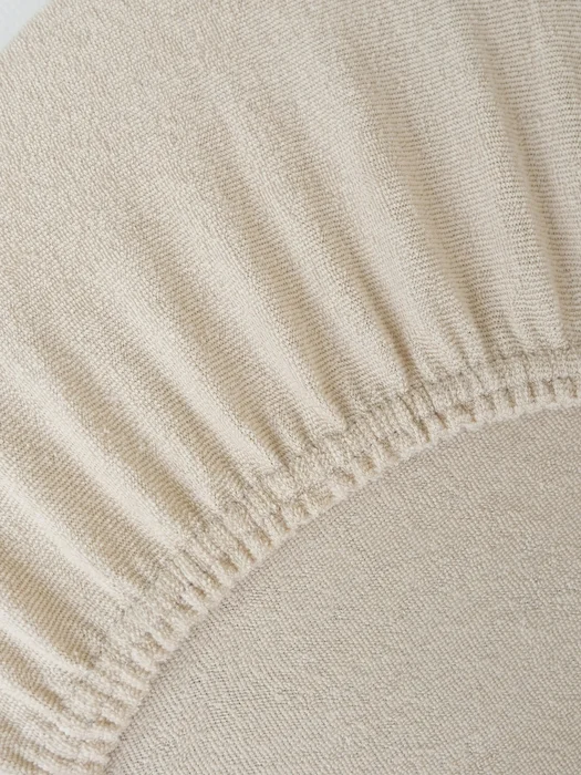 Froté prostěradlo 220 × 200 cm přírodní
