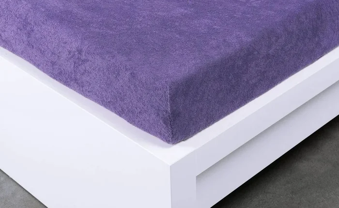 Froté prostěradlo 90x200 cm Exclusive Fialové