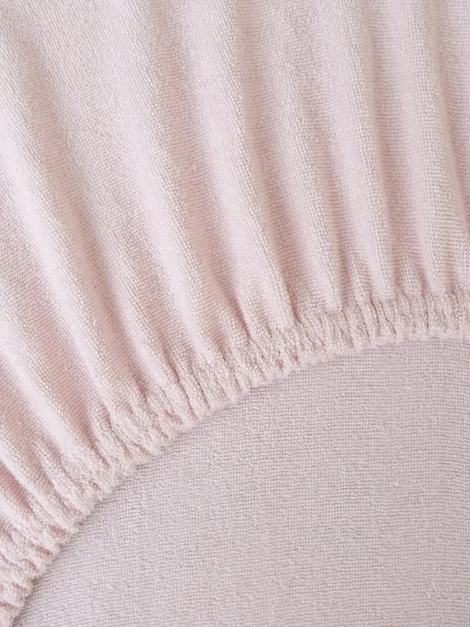 Froté prostěradlo do postýlky 60×120 cm starorůžové