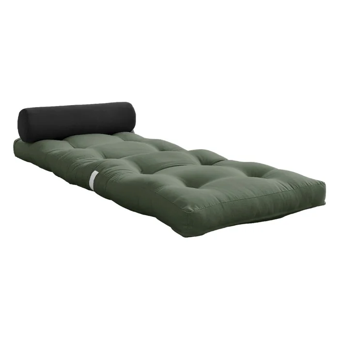 Futonová matrace 70x200 cm Wrap Olive Green/Dark Grey