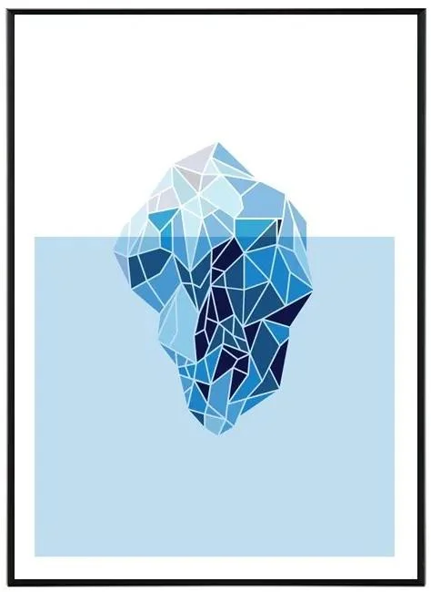 Geometrická elegance v nedotčené přírodě - Art print 50x70 cm