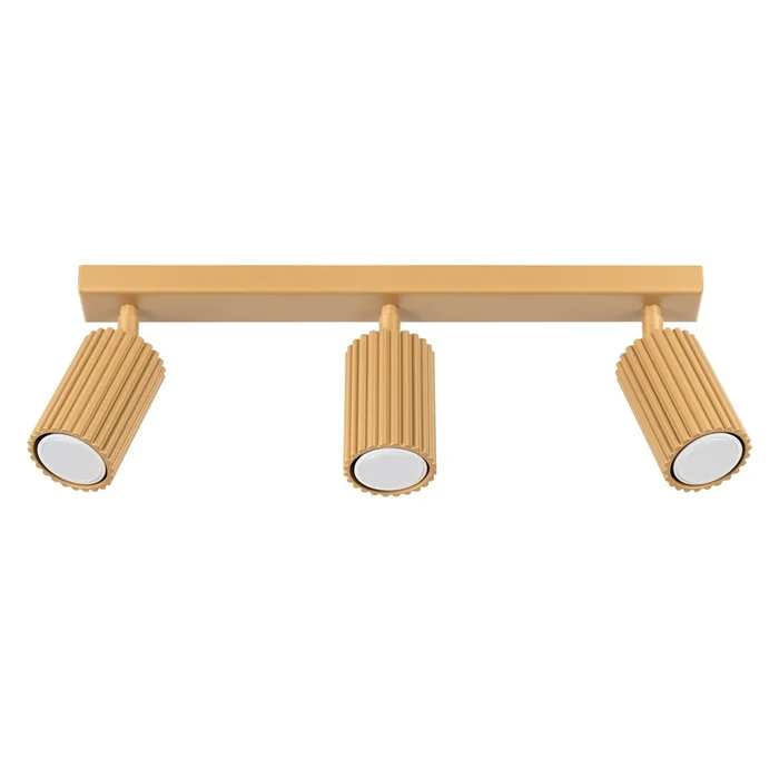 Gleam: zlaté stropní svítidlo 6,5 × 45 cm