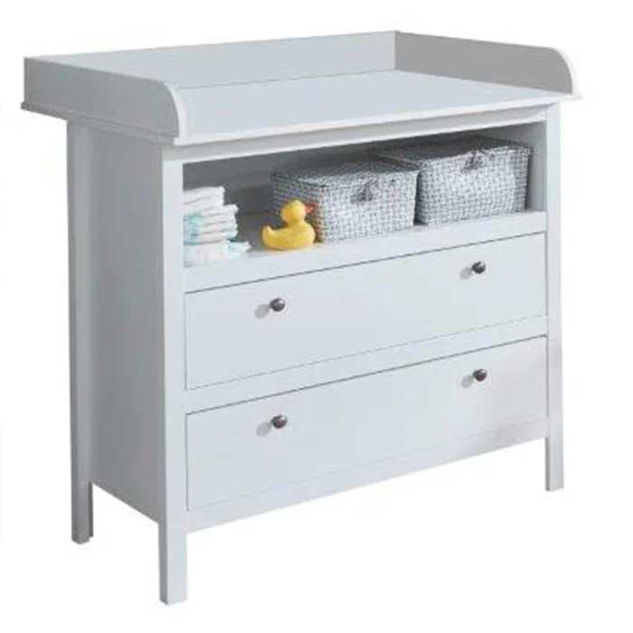 Glomerata 2S – komoda s přebalovacím pultem, bílá