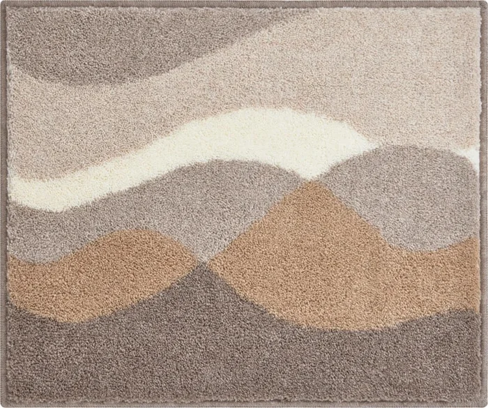 GRUND HILLS Taupe koupelnová předložka 55x65 cm