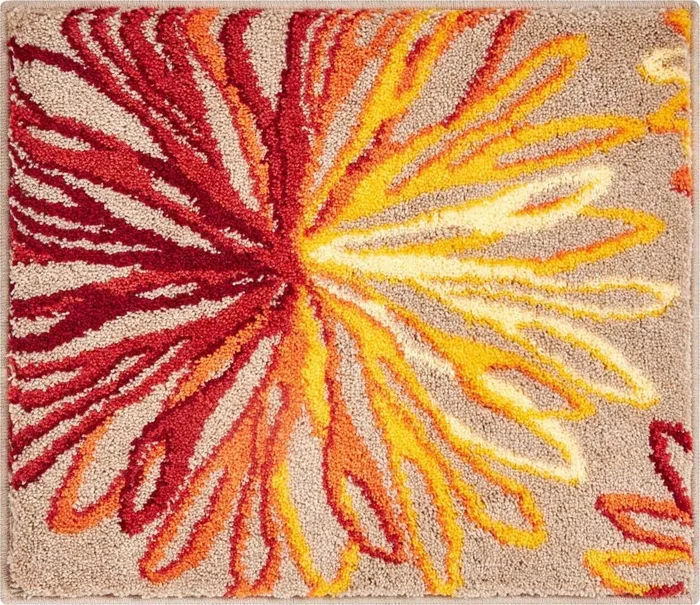 GRUND Koupelnová předložka ART oranžovo-béžová 50x60 cm