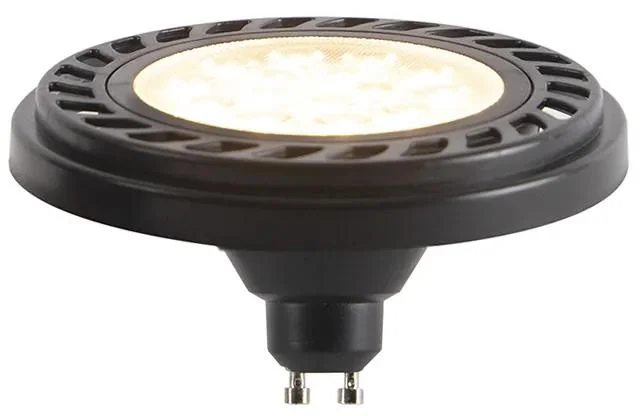GU10 LED stmívatelná černá 8W 600lm 2700K