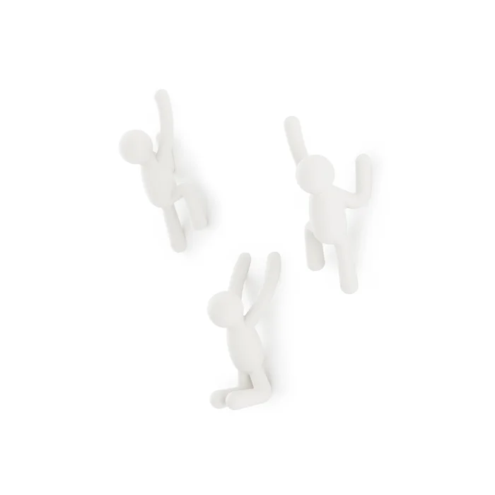 Háčky na zeď Umbra Buddy – 3 ks, bílé