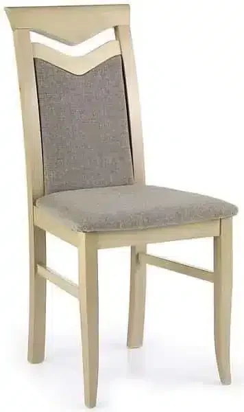 Halmar Jídelní židle Citrone Bílá s látkovým čalouněním