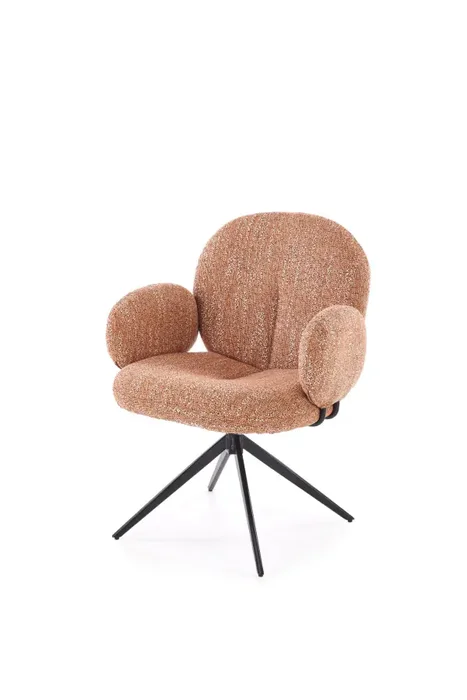 Halmar K568 otočné jídelní křeslo – skořicová