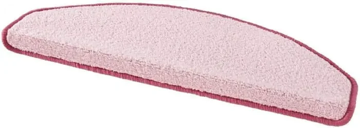 Hanse Home Sada 15 nášlapů na schody Fancy 103010, růžové půlkruhy 23 × 65 cm (včetně ohybu)