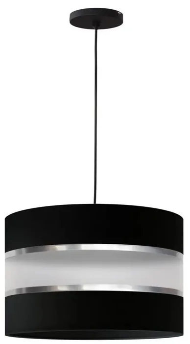 Helam Lustr HELEN černý na lanku, E27 15W, 230V