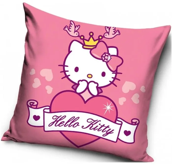 Hello Kitty Princeznský polštář 40x40 cm