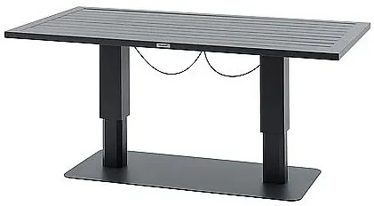 Hliníkový výsuvný stůl Lyon 150x80 cm antracit