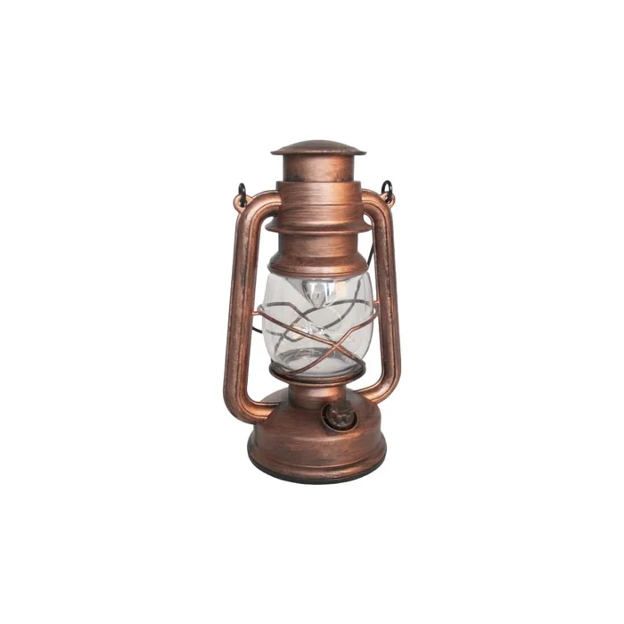 Hnědá LED lucerna 24,5 cm