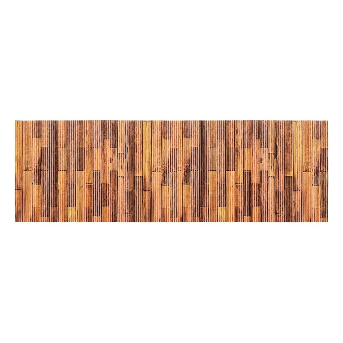 Hnědá plastová koupelnová předložka 65x200 cm