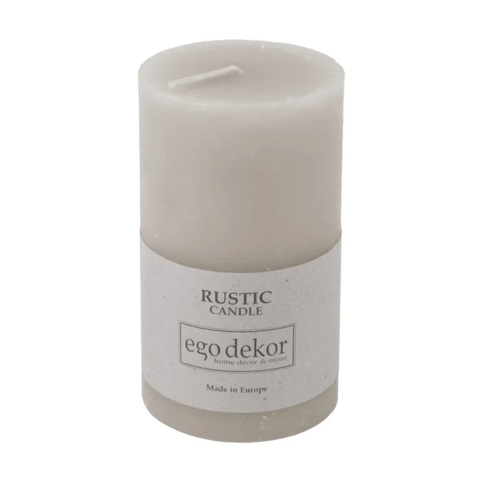 Hnědá rustikální svíčka Ego dekor Rust