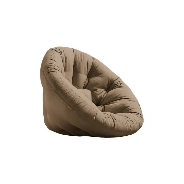 Hnědé křeslo Nido od Karup Design