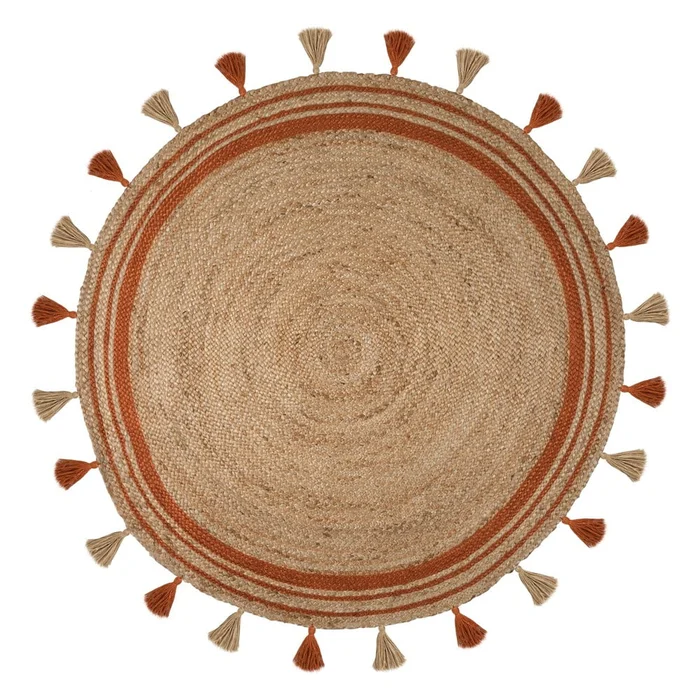 Hnědo-oranžový jutový koberec Flair Rugs Istanbul, 150 cm