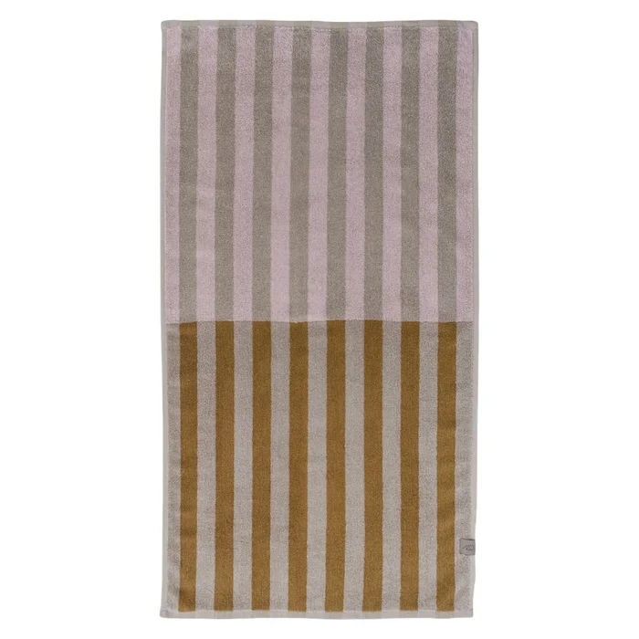 Hnědobéžová osuška z bio bavlny 70x133 cm Disorder