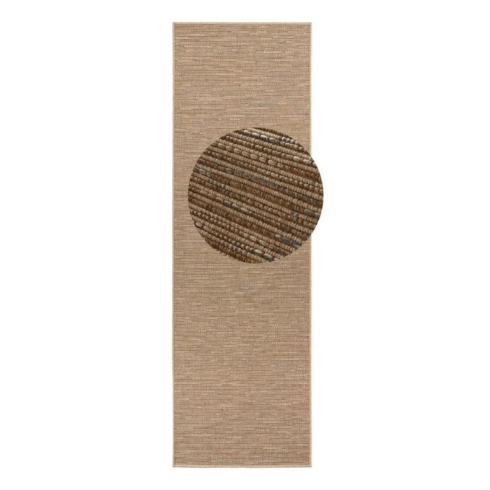 Hnědý běhoun BT Carpet Nature 80x250 cm