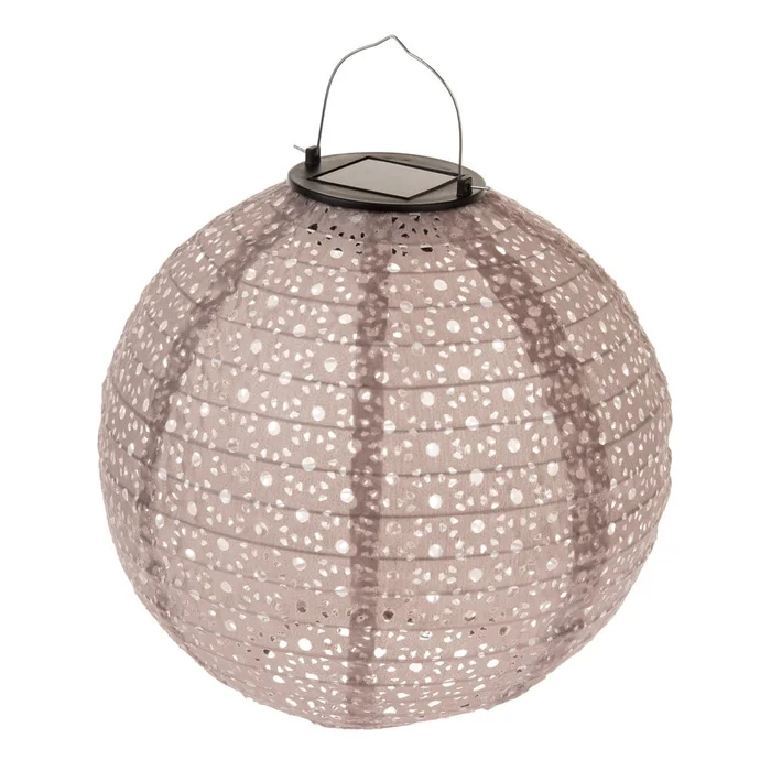 Hnědý dekorativní lampion 25 cm