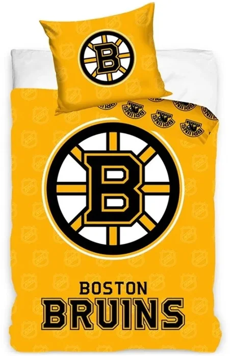 Hokejové povlečení Boston Bruins 140x200/70x90 cm