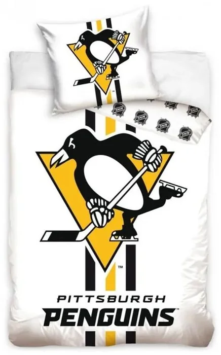 Hokejové povlečení Pittsburgh Penguins 100% bavlna