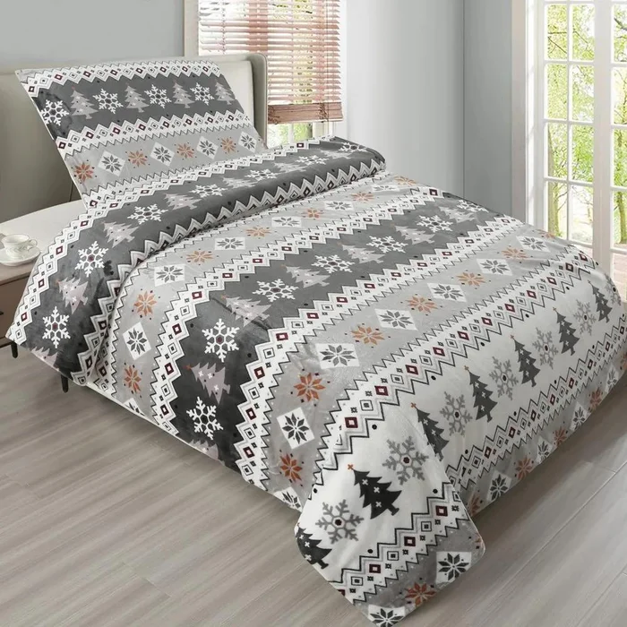 Homeville Mikroplyšové Povlečení Magic Flake 140x200/70x90 cm