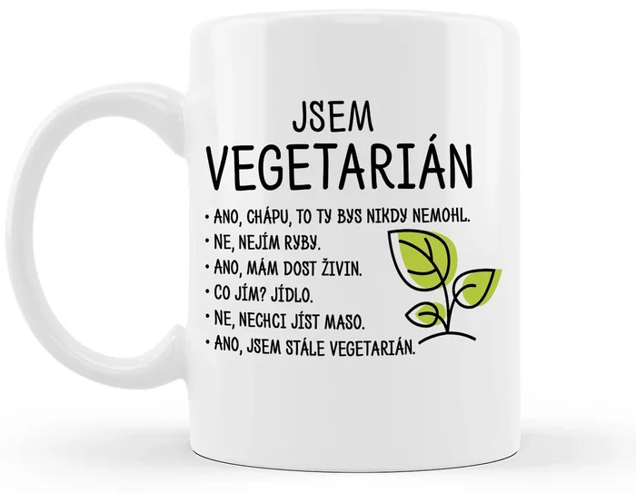 Hrneček Jsem vegetarián 330 ml