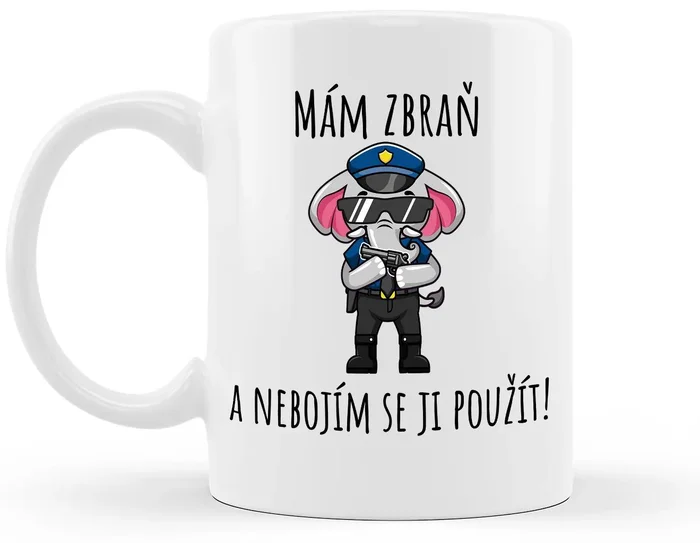 Hrneček Mám zbraň 330 ml
