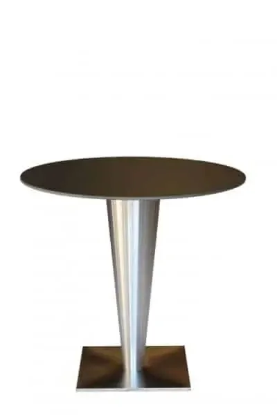 Hynek INOX – centrální stolová podnož se čtvercovou základnou