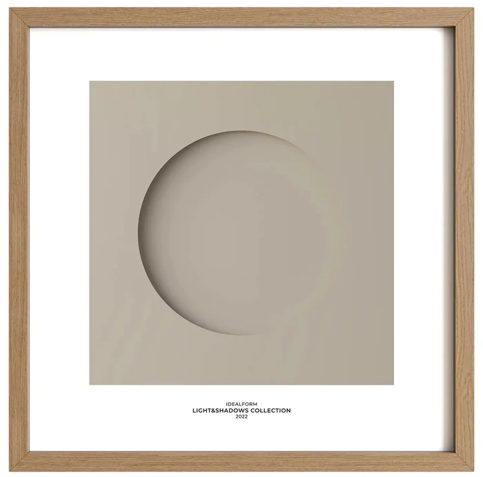 Idealform Poster No. 1 Minimalistický kruh Smokey Taupe