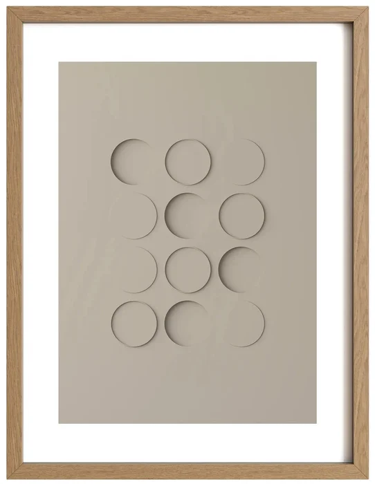 Idealform Poster No. 3 Shadow Forms Smokey Taupe 30x40 cm
