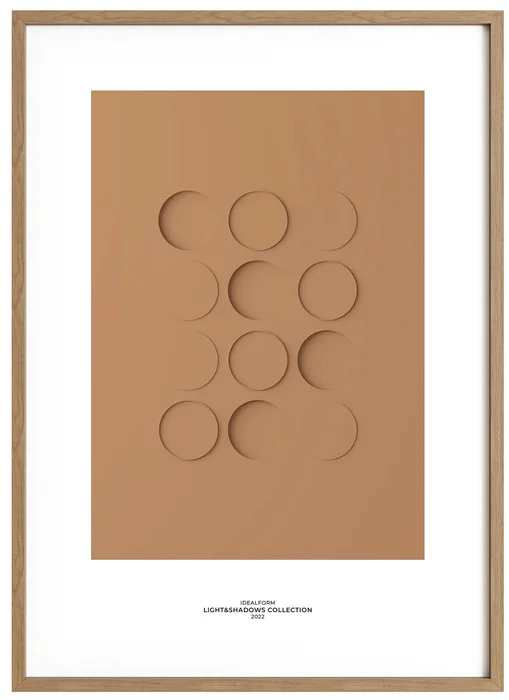 Idealform Poster No. 4 Shadow Terracotta 50x70 cm