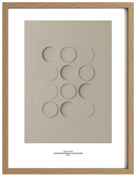 Idealform Shadow Poster Smokey Taupe 30x40 cm