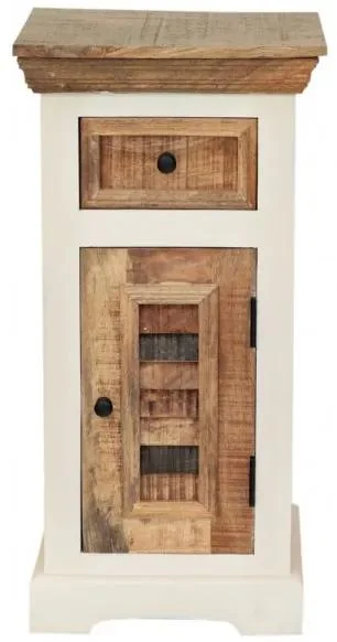 Indická koupelnová skříňka Agni 40x80x35 z mangového dřeva