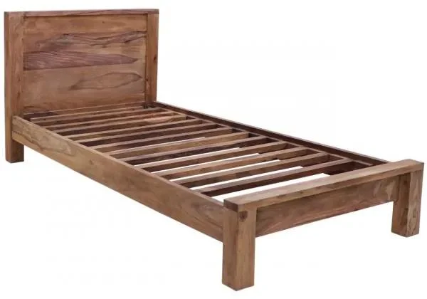 Indická postel Kali 90x200 cm z masivního palisandru