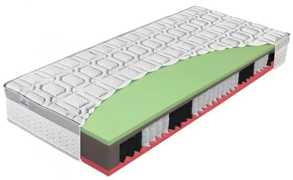 Indická pružinová matrace 90x200 cm – Bio-Gel Greengel EX, výška 21 cm