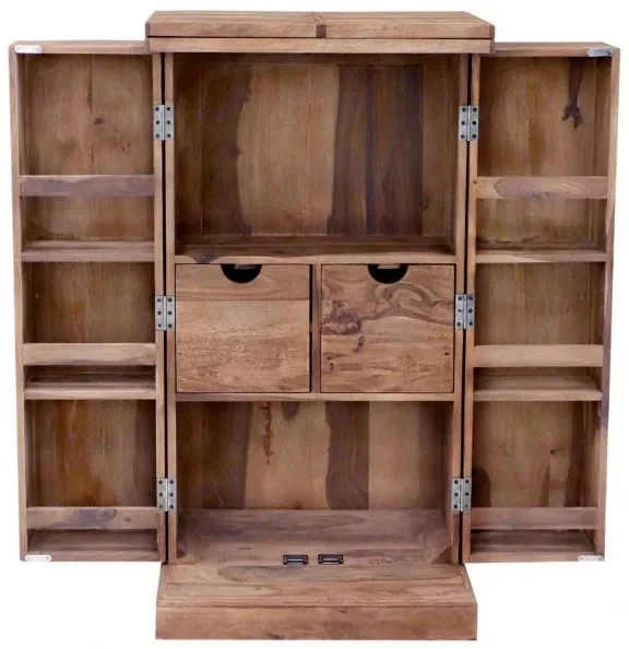 Indická rozkládací barová skříň z palisandru