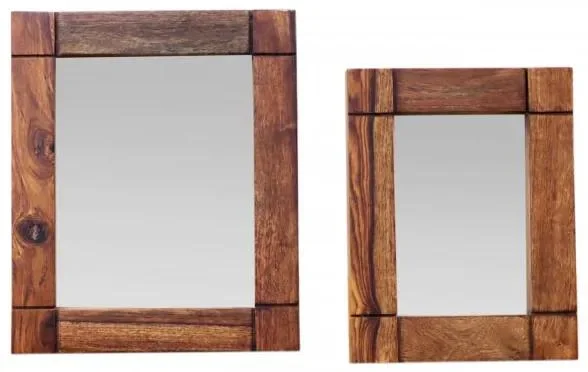 Indické dřevěné fotorámečky Kali, sada 2 kusy