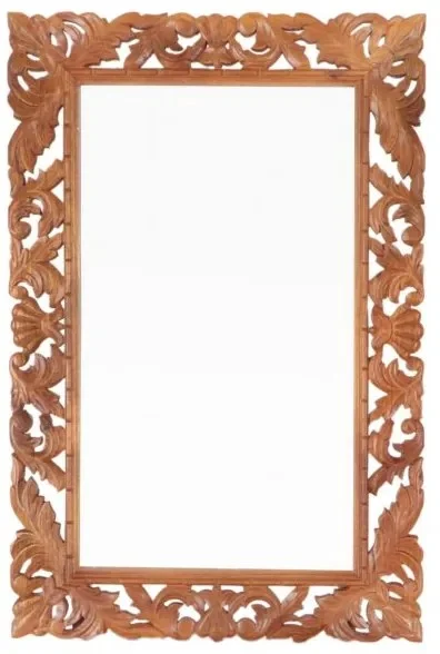 Indické retro zrcadlo 60x90 cm z masivu mango